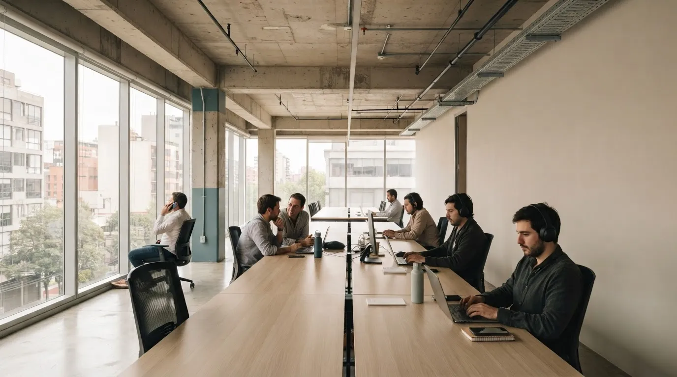 Oficinas: antes y después del tratamiento acústico