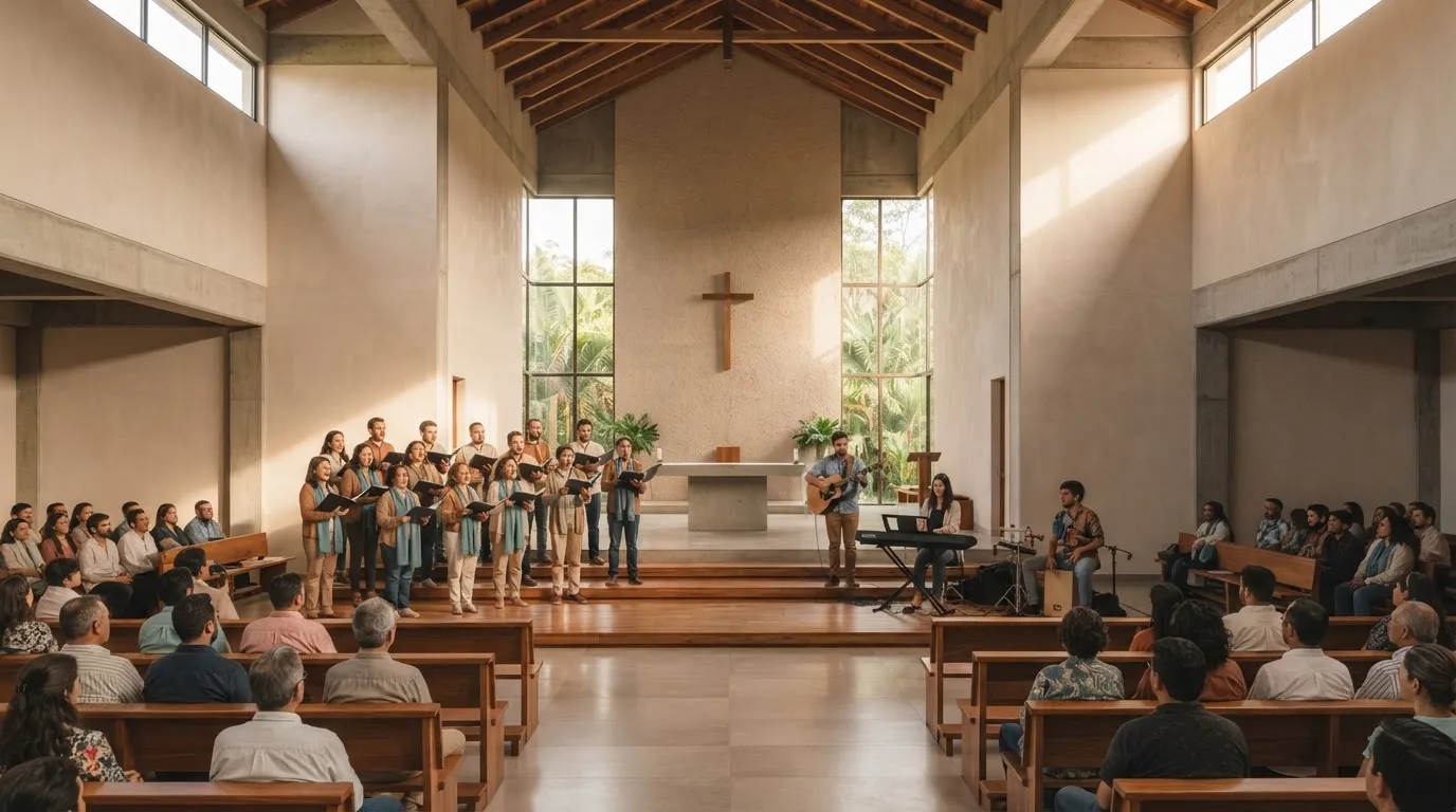 Coros e instrumentos sin claridad