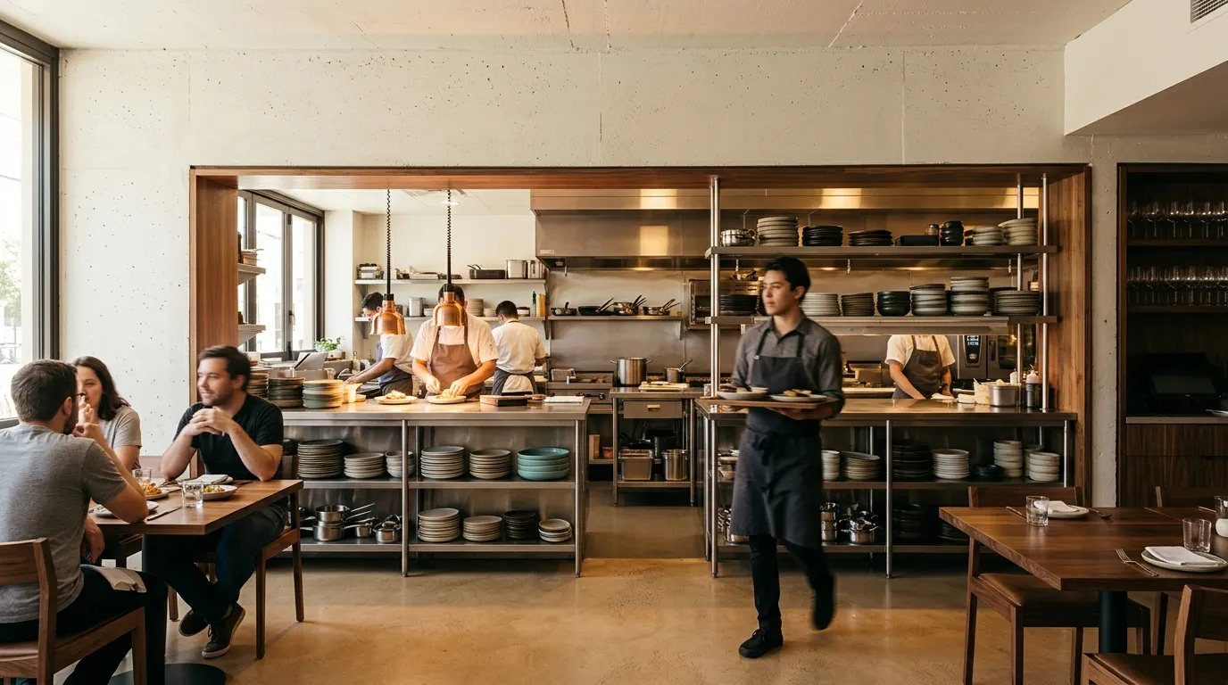 La cocina se escucha en el salón